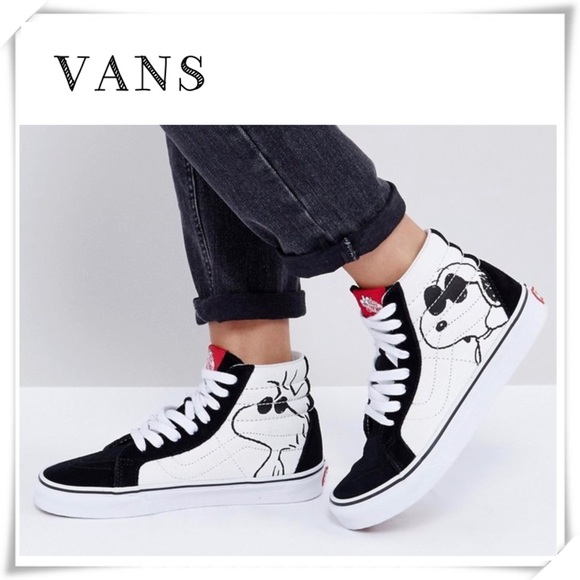 snoopy vans high tops